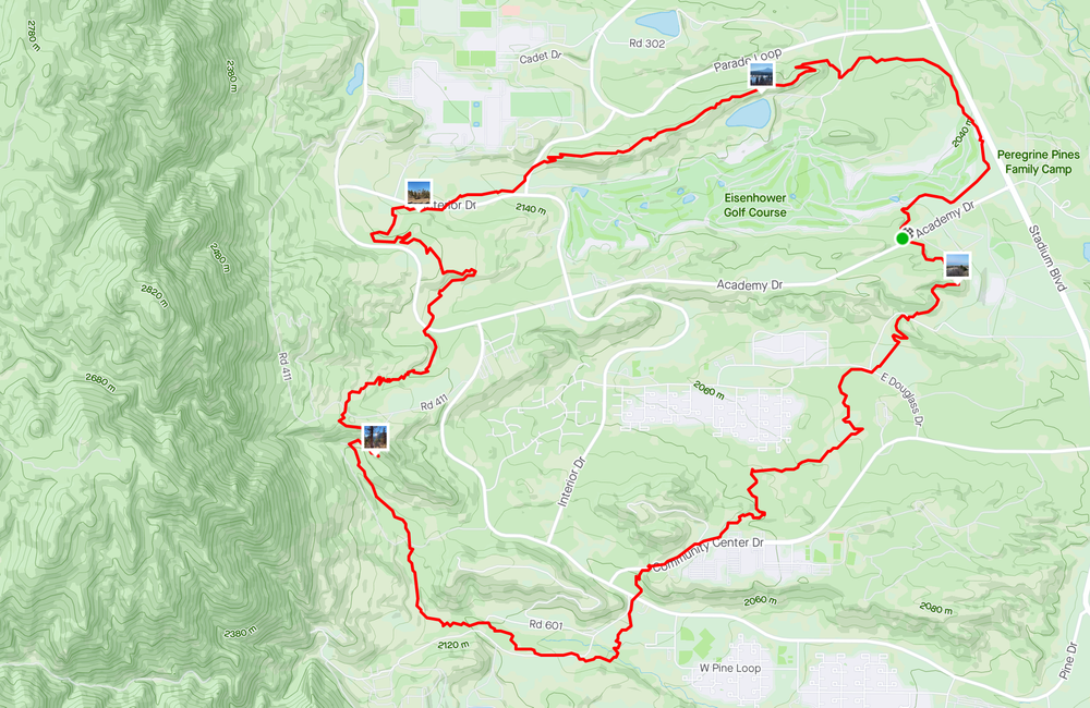 Falcon Rider Maps USAFA Falcon Trail — Willis Wall
