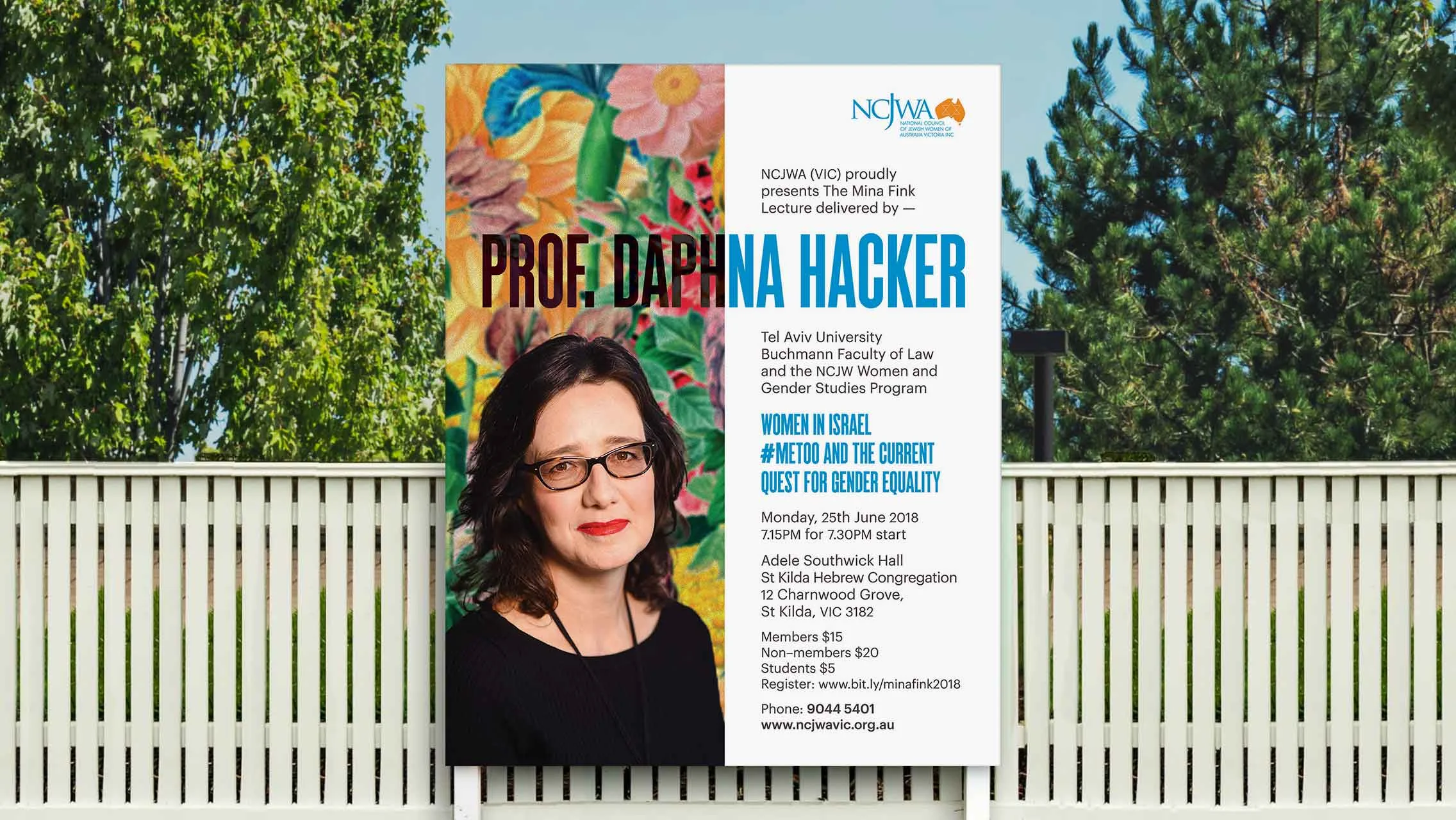 NCJWA Lecture Series Billboard