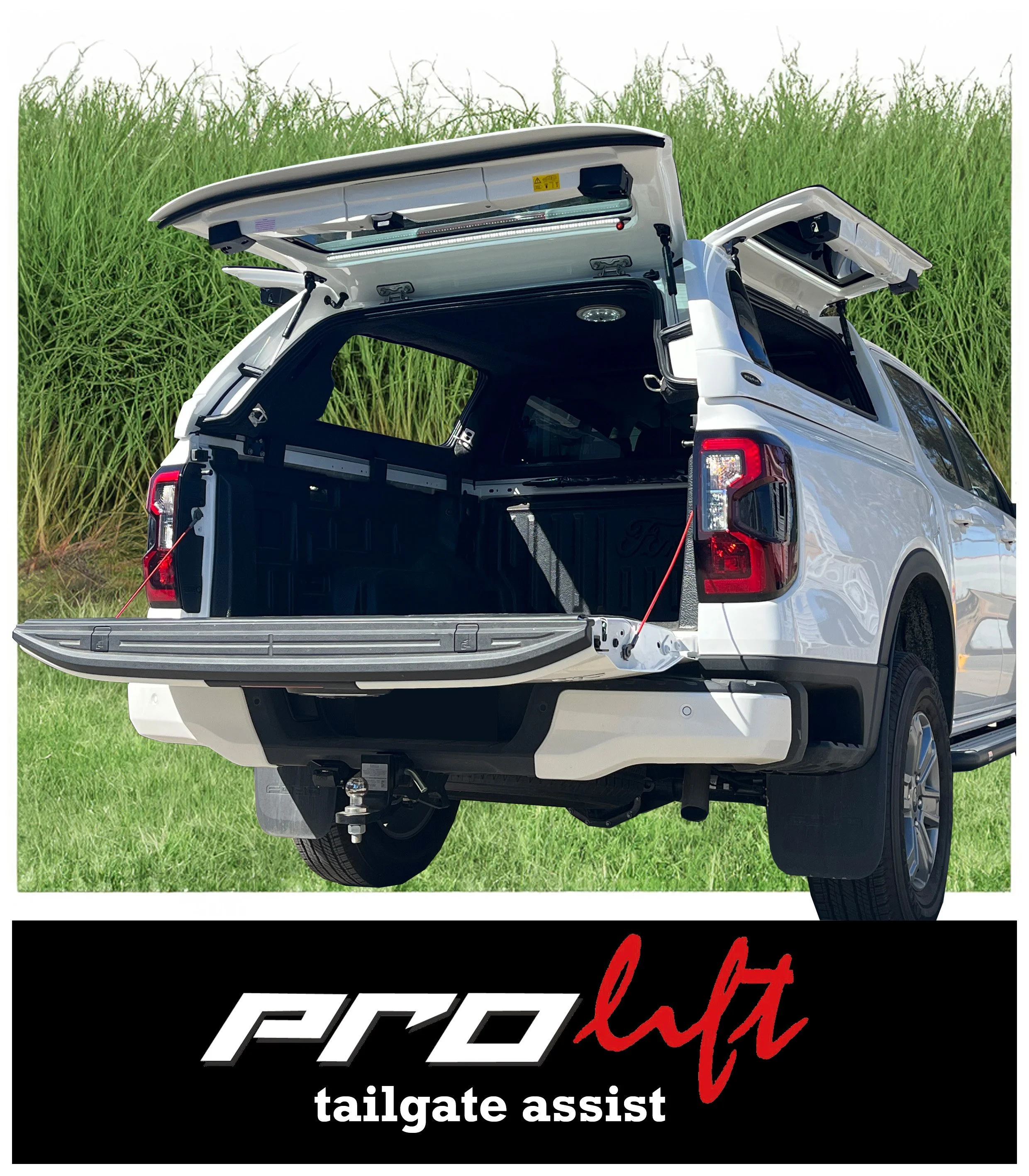Prolift tailgate assit for next gen ford ranger. Next gen tailgate assist. prolift for ford ranger next gen