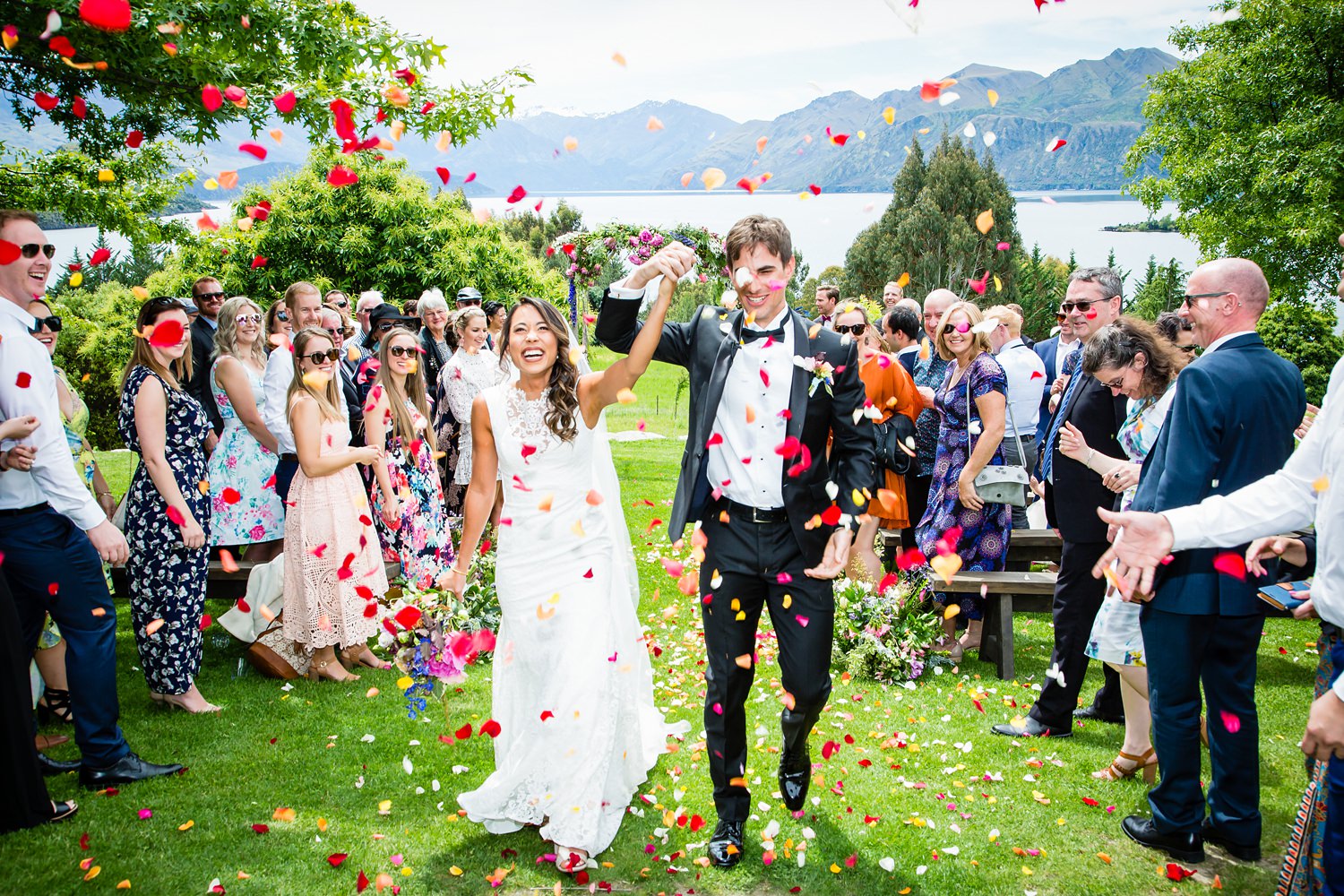 Wedding cofetti in Wanaka