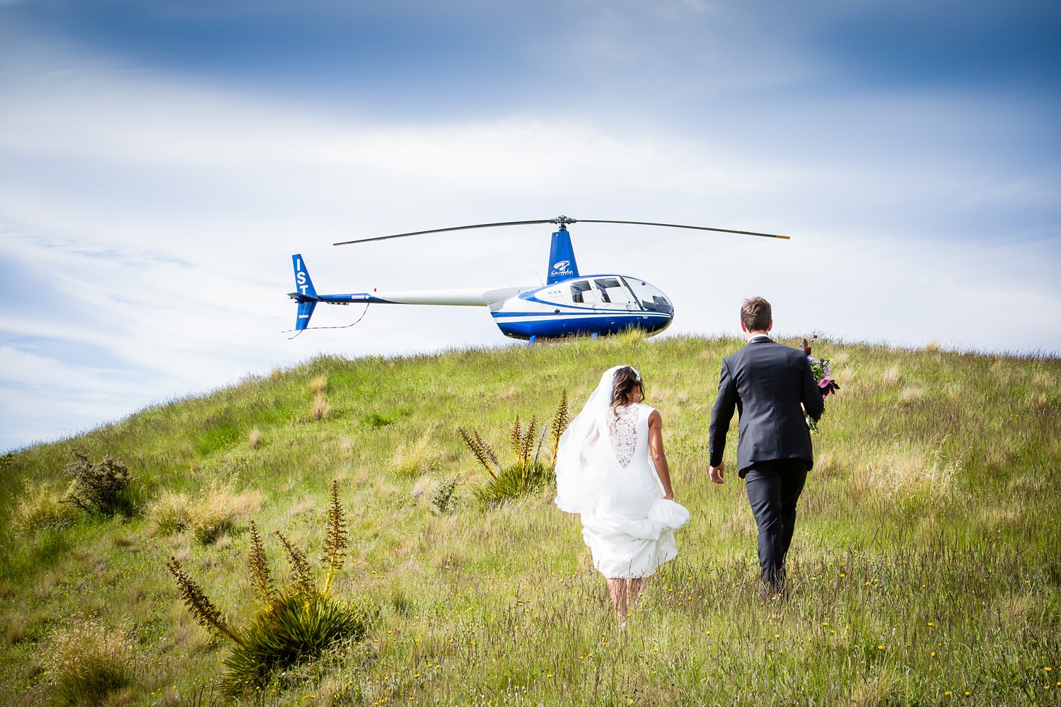 Wanaka heli wedding