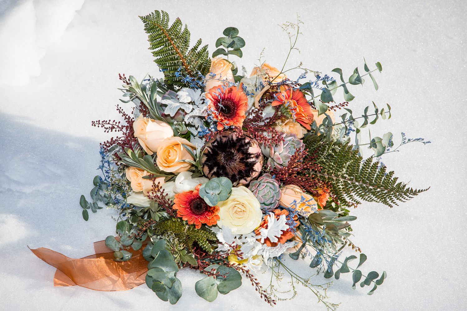 Flowers by Crimson Wedding flowers | Wanaka Winter Wedding | Mountain wedding | Photography by Ruth Fluidphoto