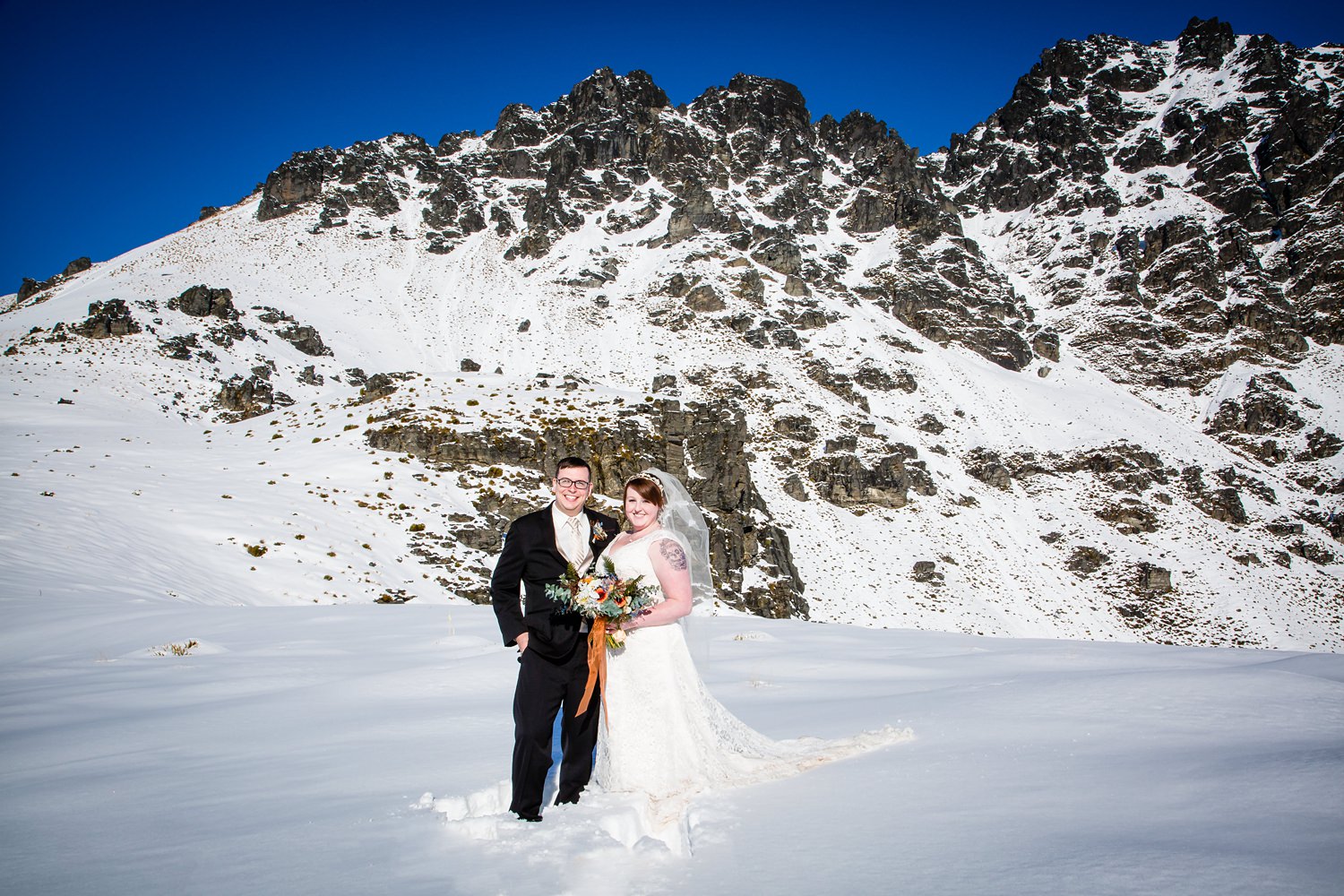 Wanaka Winter Wedding | Mountain wedding | Photography by Ruth Fluidphoto