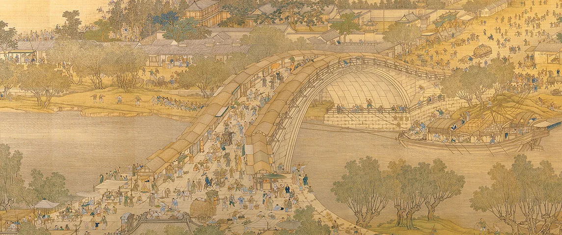 Riverside Scene at Qingming Festival provides a solution. This huge masterpiece was created by ancient Chinese painter Zhang zeduan, in which tries to depict the city scene of Song dynasty. Behind his proficient skills, what particularly attracts me is the amiable atmosphere among people’s urban social life and the texture freely extends along riverside, and especially, those all kinds of bridges. The bridge plays a crucial role in the history of Chinese urban development. It not only serves the city via a special way but also incites the format development of river’s source and end. Although the bridge is a traffic structure, its role and responsibility have unwittingly beyond its proper function, which means at this time the bridge is functioning its own role in the name of Architecture. Thus, the dividing line between bridge and architecture has been blurred. From then on the architecture melts in the city. Based on the consideration above, I am trying to interpret the function of bridge by using modern architectural language. Meanwhile, I am also attempting to make the architecture turn into a part from the whole urban landscape. I am looking forward the impending possibilities when the architecture is given to a new carrier. 