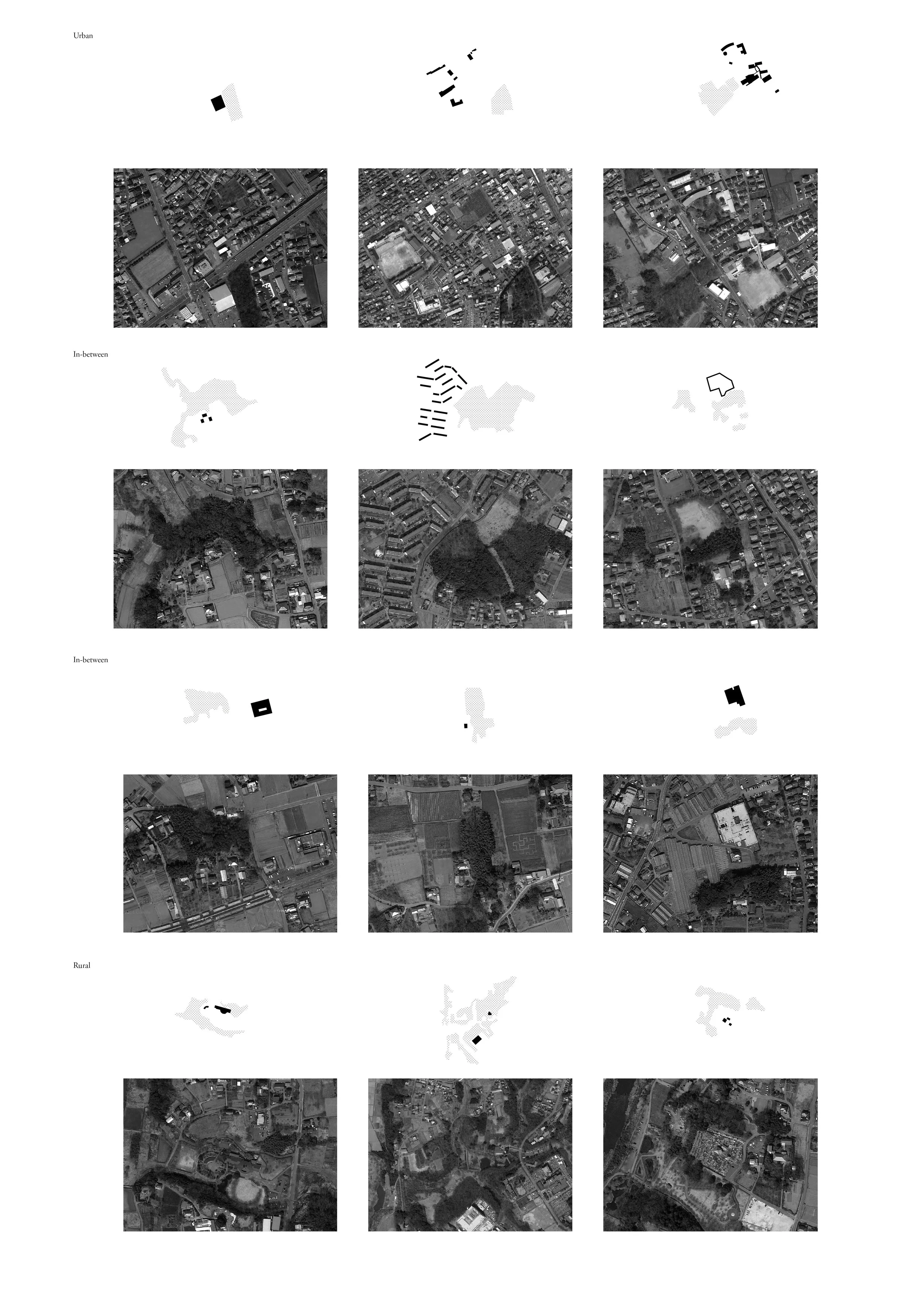 The geographical relationship between urban settlements and natural forest is in multiple conditions, all of which is articulated through specific associations that ties the whole city into together. The forests in rural area is intimately associated with farming field and forms a spectacular natural landscape, which has a natural observation park, outdoor activity center and other tourism and education related programmatic arrangements, whereas forest in the urban area is way from well managed. 