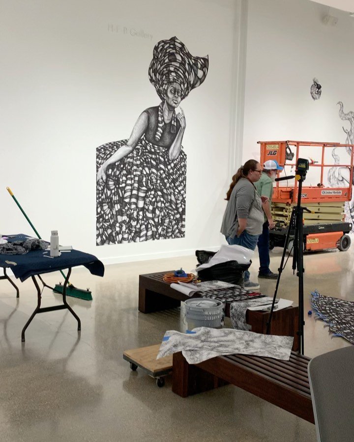 Heading to Rockport Texas this Saturday for the reception of &ldquo;Source of all Hair, Wearer of All Socks&rdquo;.

Here&rsquo;s some highlights from install🤗 Thank you @rockportartcenter for an amazing space and an even more amazing group of peopl