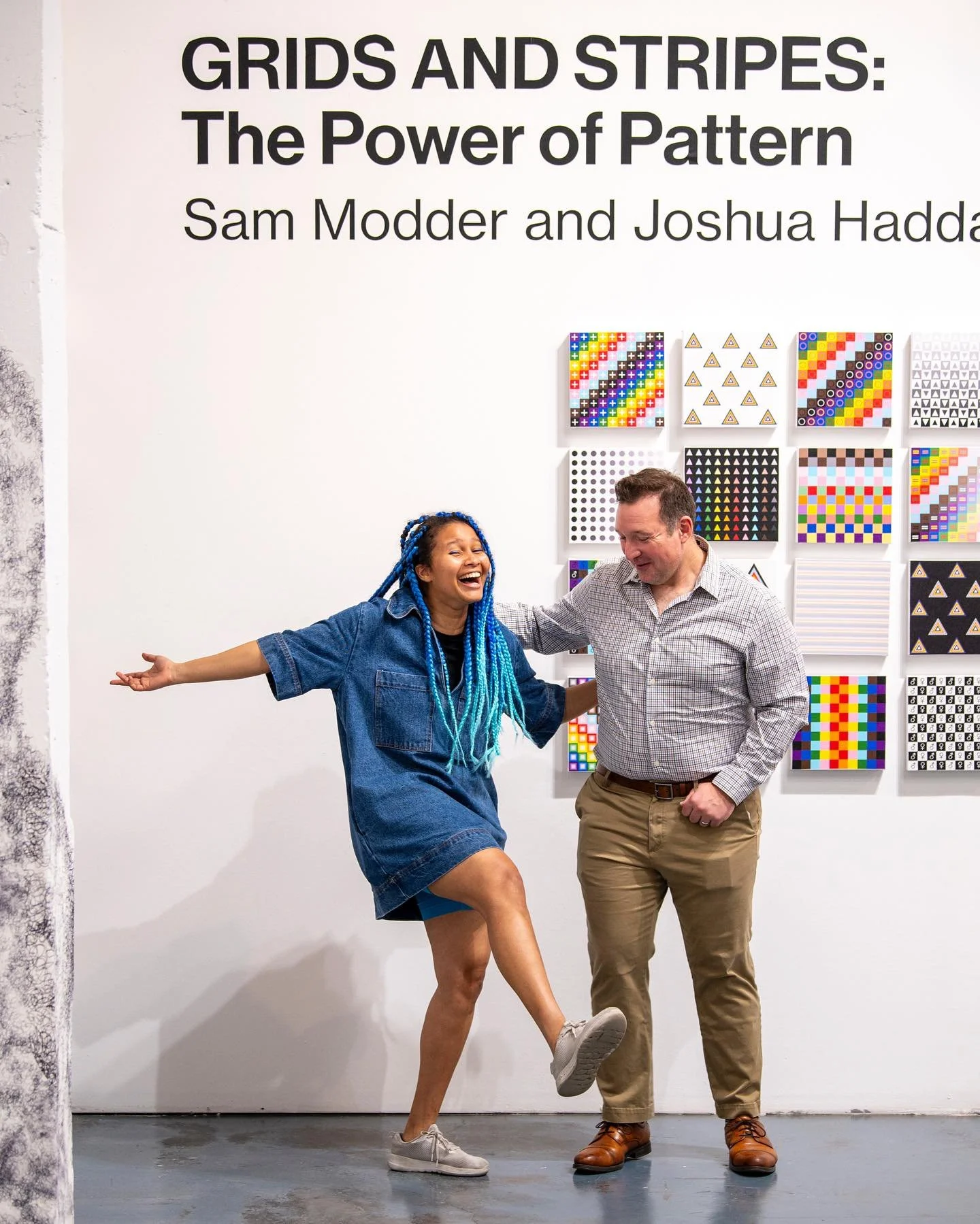 Friends in Sarasota, this is the last weekend to see Grids and Stripes: The Power of Pattern at @spaaces.art open Friday 6-8pm and Saturday 10am - 2pm. 

It was so special to do this show with my friend and coworker Joshua Haddad @a_r_c_h_i_t_a_s_t_e