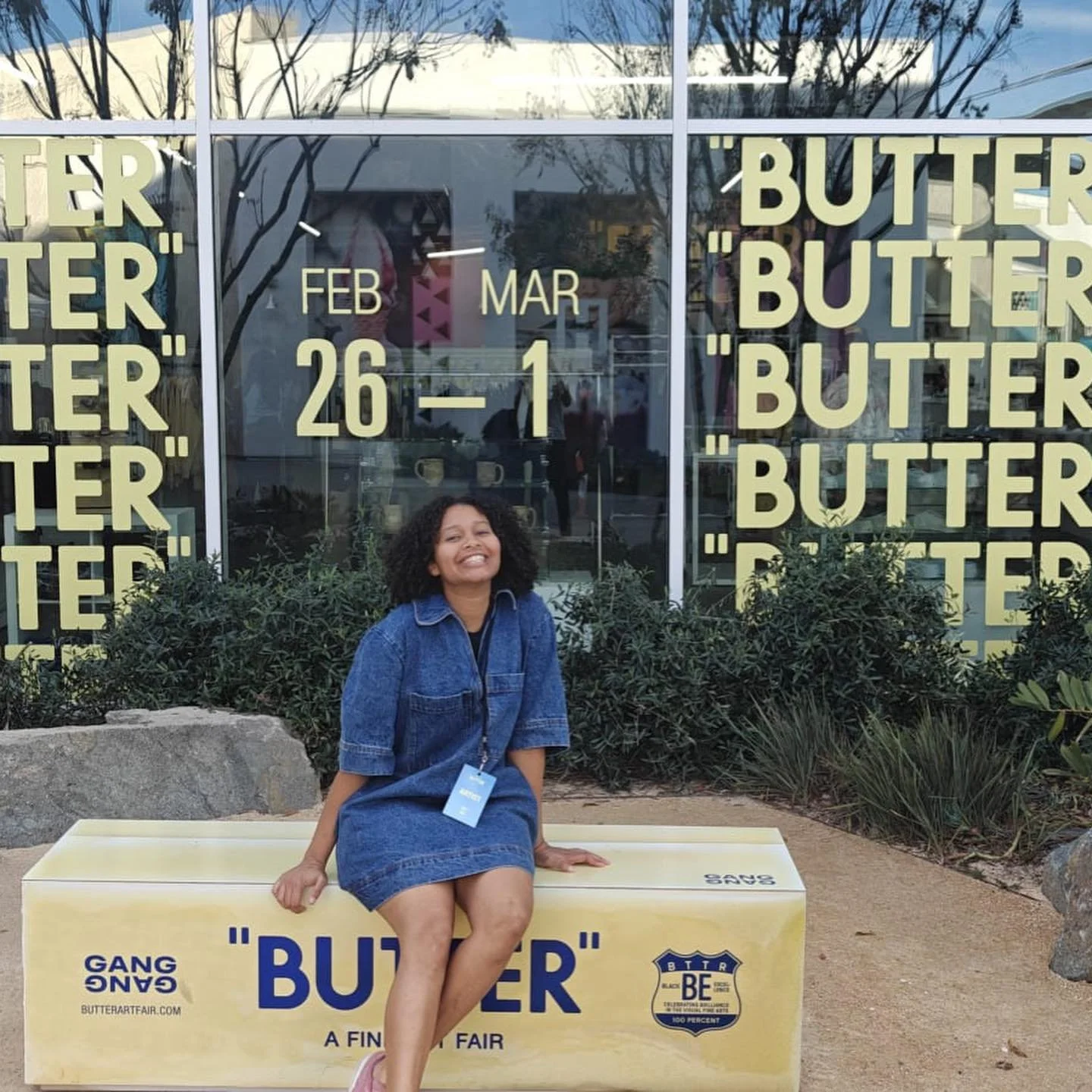 Late post but thank you @butterartfair for an amazing time in LA and everyone who dropped by to say hello 💛🙏🏽