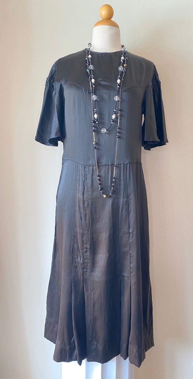 satin flapper dress