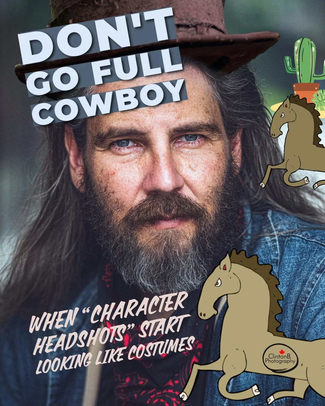 Don’t Go Full Cowboy: When “Character Headshots” Start Looking Like Costumes