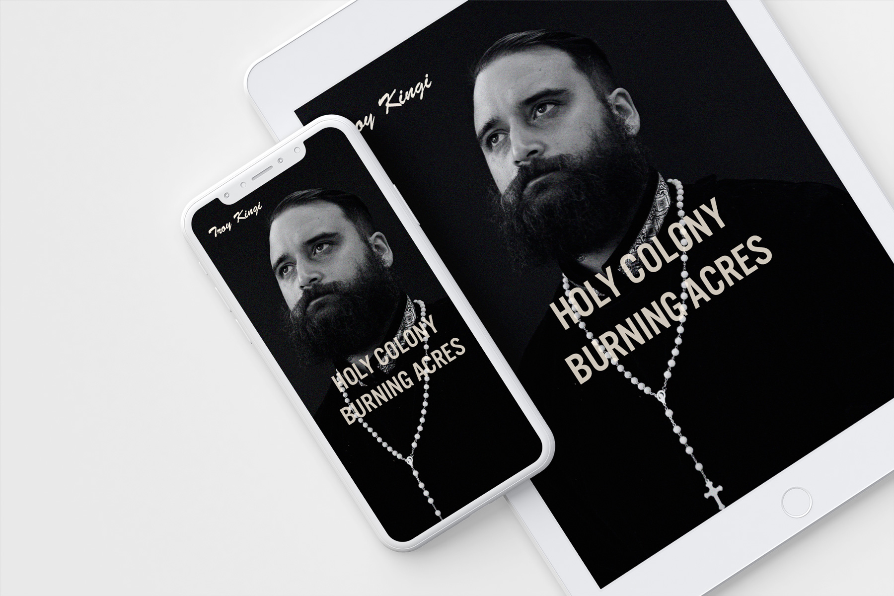 Website design for Maori musician Troy Kingi 