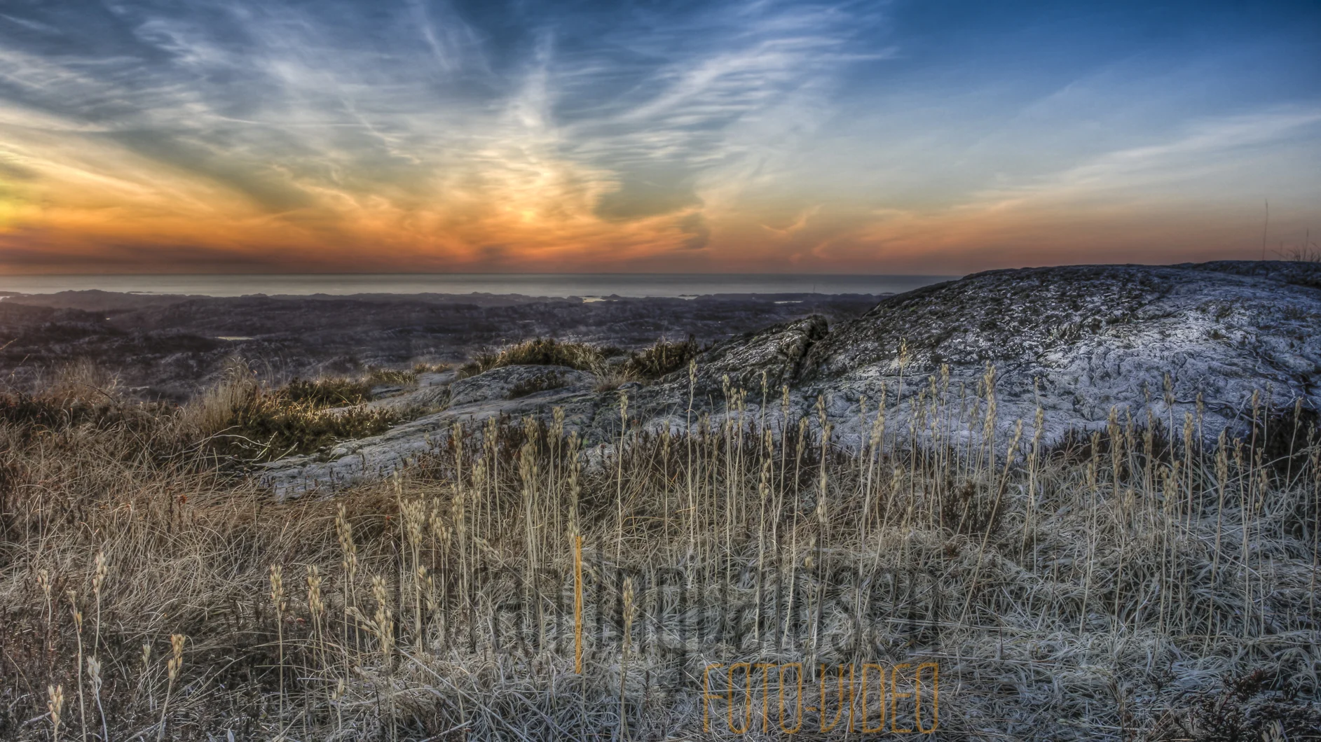 Solnedgang ved kysten 1