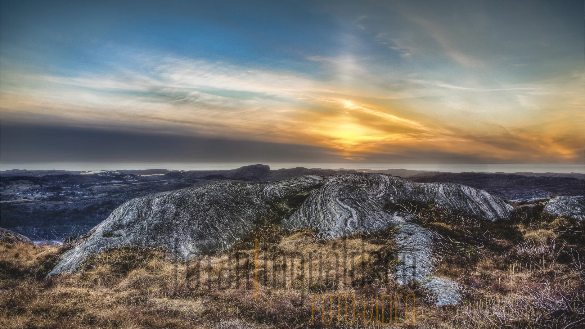 Solnedgang ved kysten 2