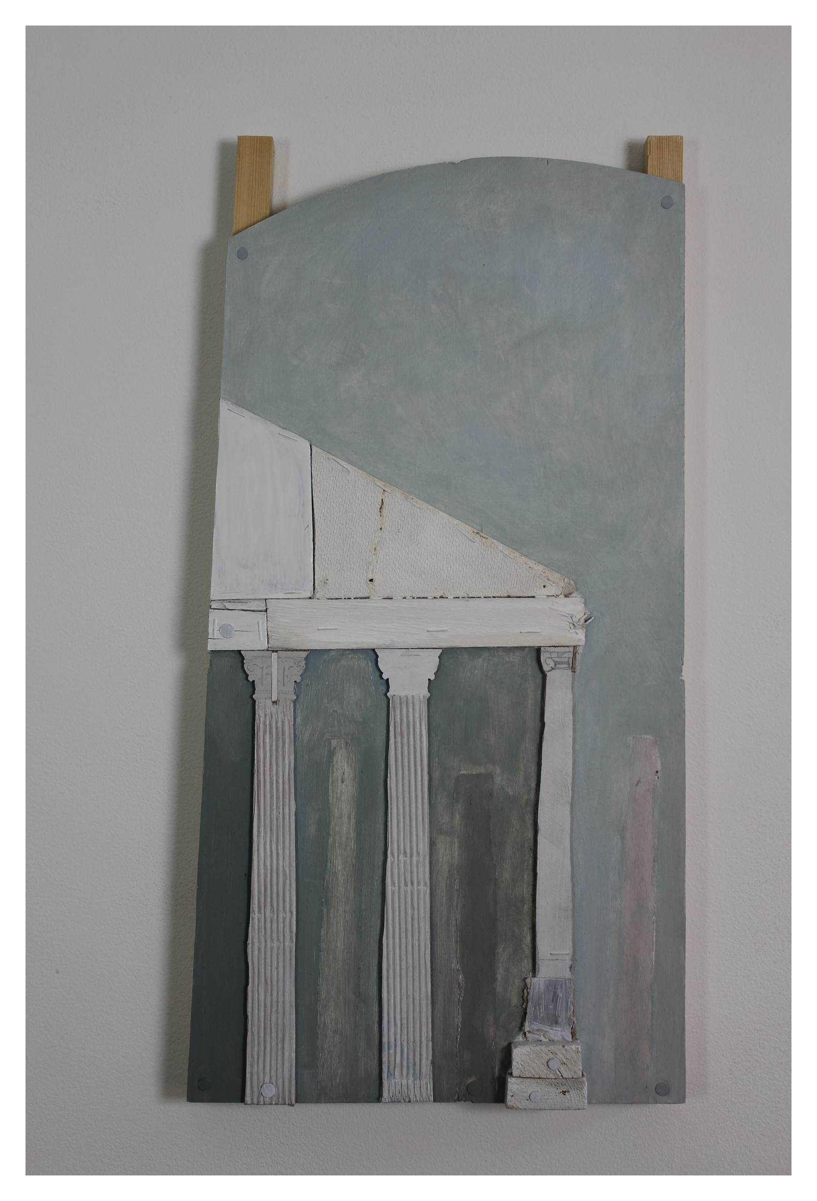 Above: 'For Sale', assemblage (54 x 28cm), 2015