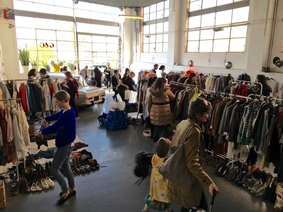Picture taken by Séverine Saas, at the vide dressing G60 that hold place in Lausanne last Saturday 16.