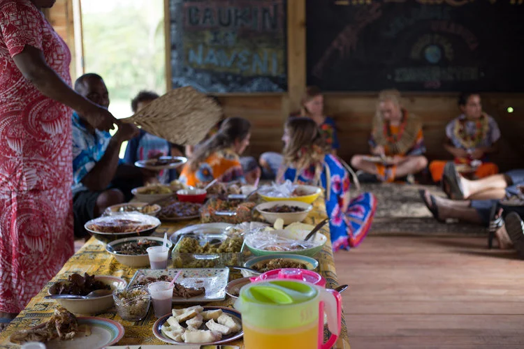A celebratory meal in Naweni