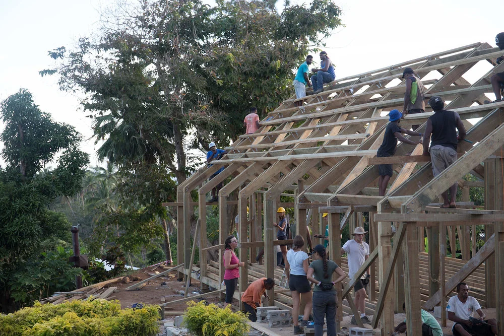 The structure in Vivili is almost finished!