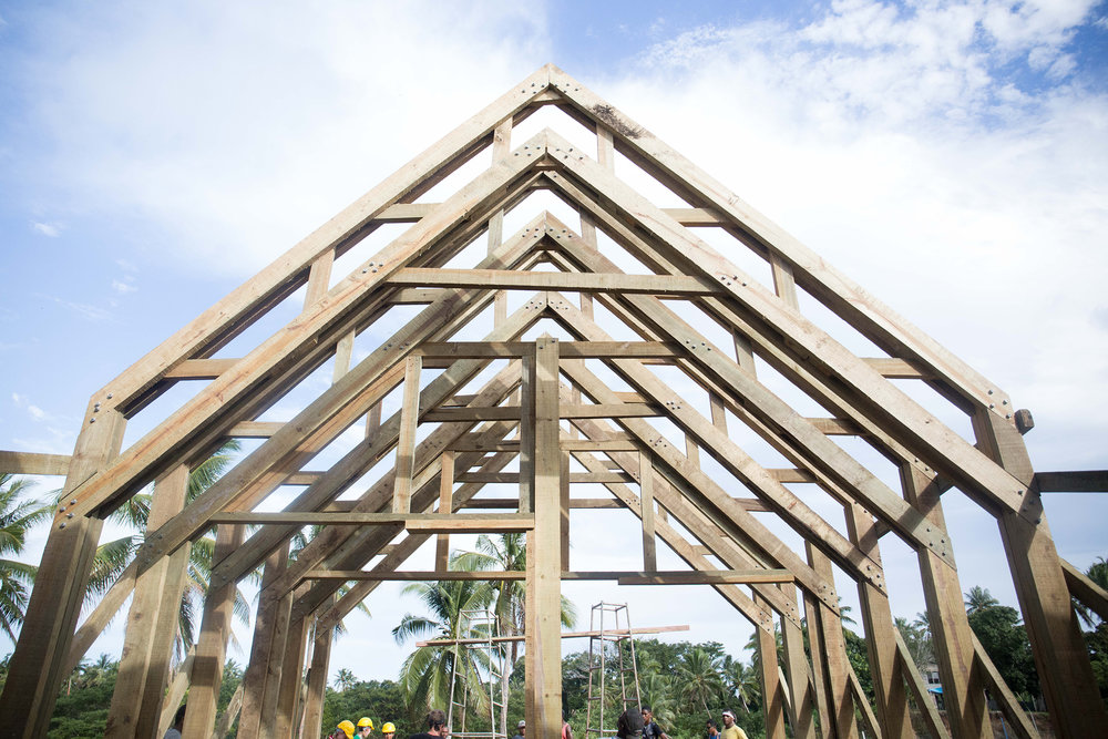 The frames standing tall at Naweni