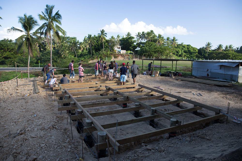 The Naweni site foundations almost ready for the concrete! 