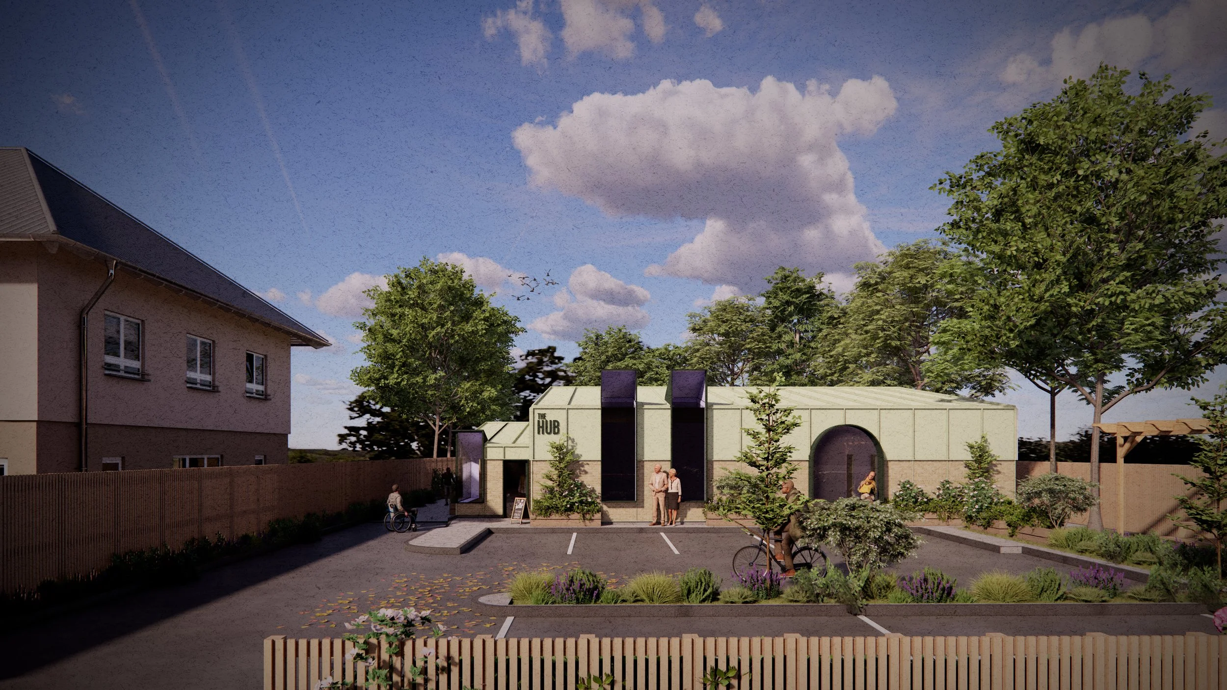 ENGLEFIELD GREEN COMMUNITY HUB . UK 