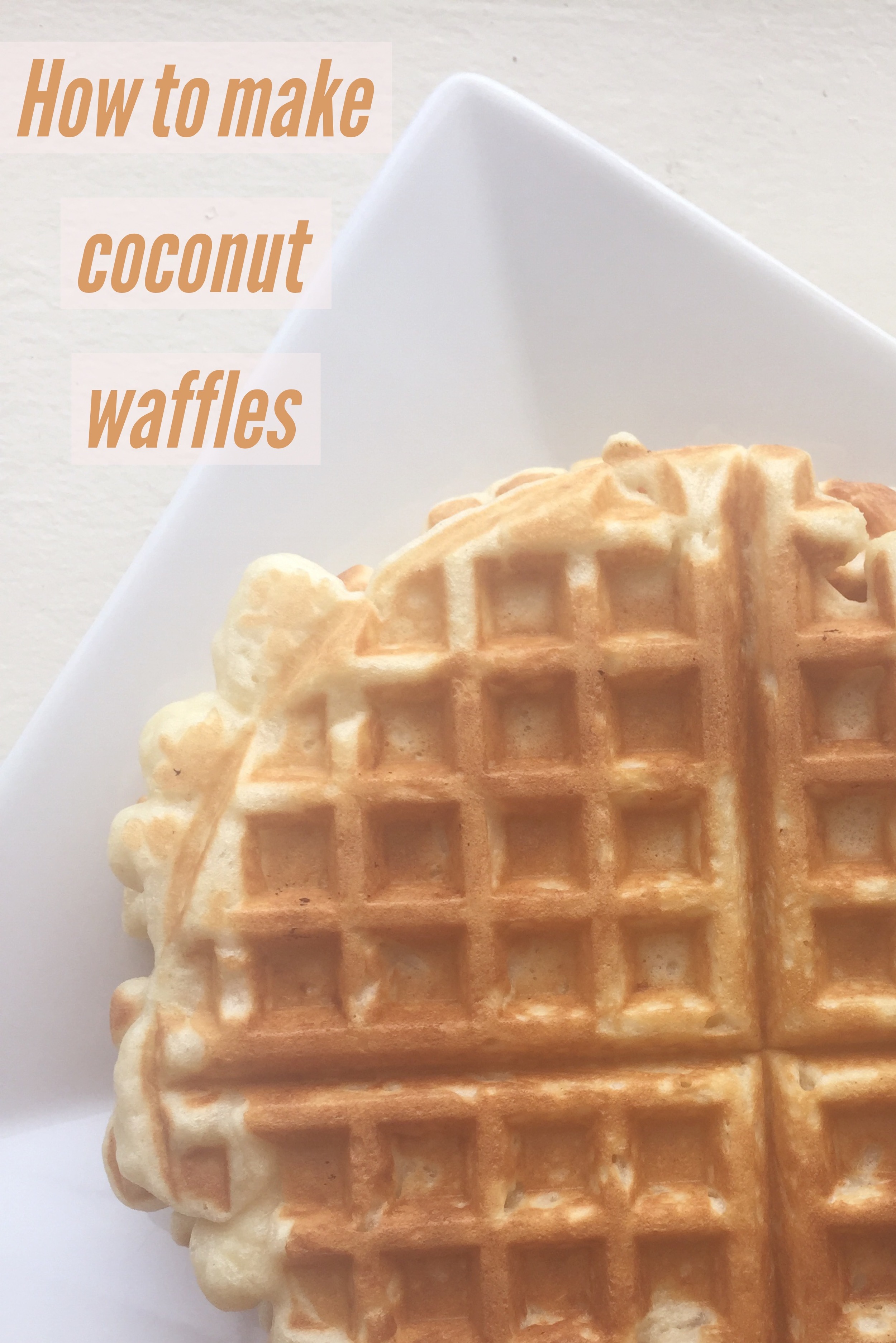 Homemade Coconut Waffles