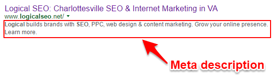 Tip: Use most of the 155 characters Google offers you. I changed my meta description above as it's too short.