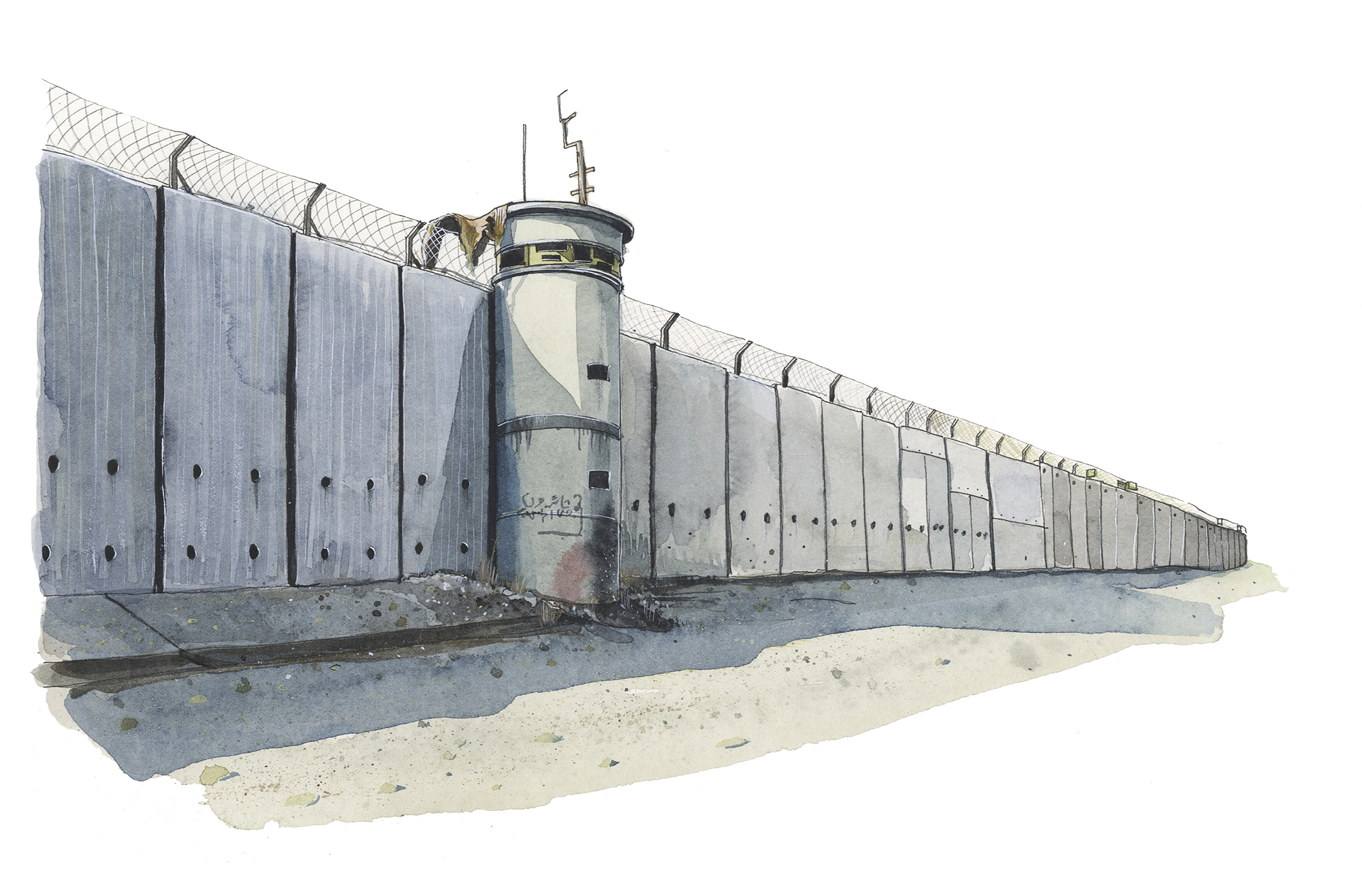 Separation Wall, Qalqilya.