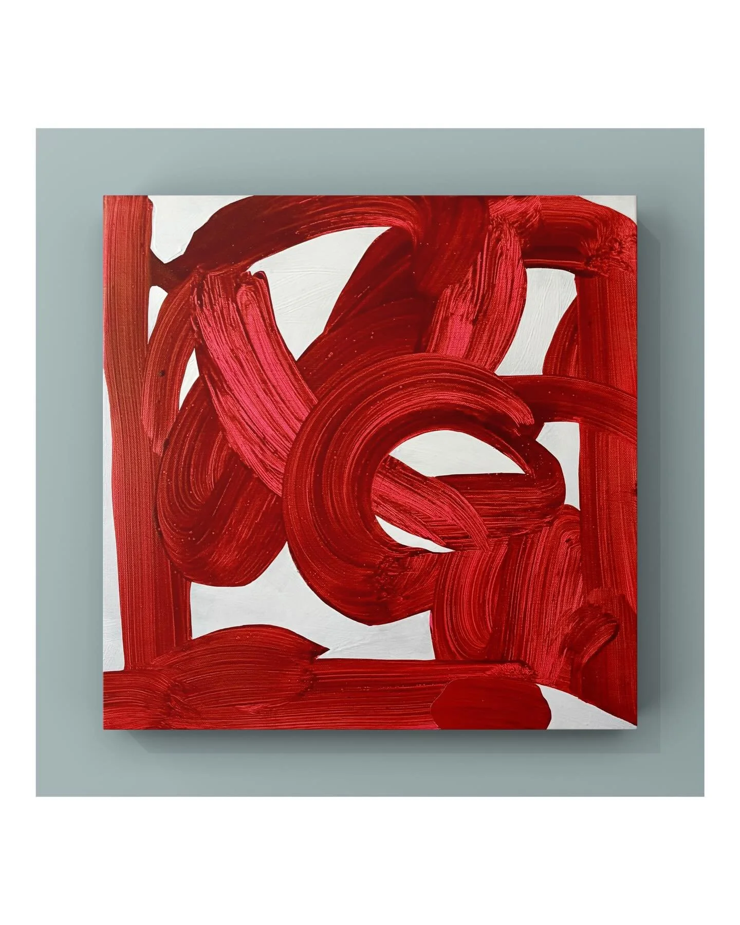 WIP studio 
Acrylic and Flashe emulsion on canvas
40 x 40 cm
.
#worksoncanvas
#studiotoday
#abstraction
#colour
#gesture