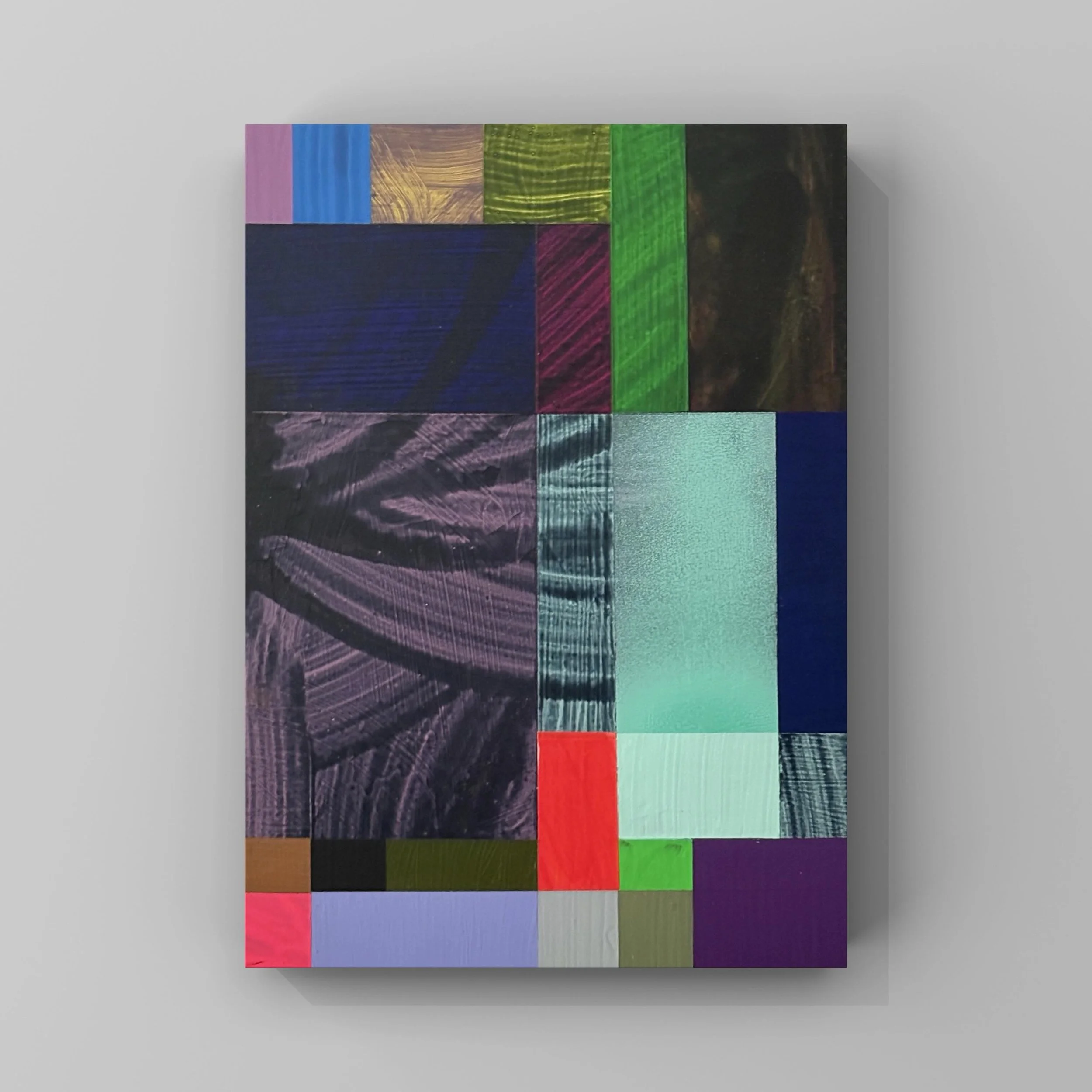 A little one from the studio as I disappear off to the West Country for a few days of ☀️🌊 and 🥪🥪
.
Acrylic and spray paint on aluminium panel
30 x 20 cm
.
#painting
#abstractartwork 
#worksonaluminium