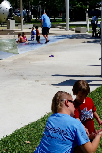 We try and include our kids as much as possible in the life of our church and in mission. Our faith is caught as much as it is taught.