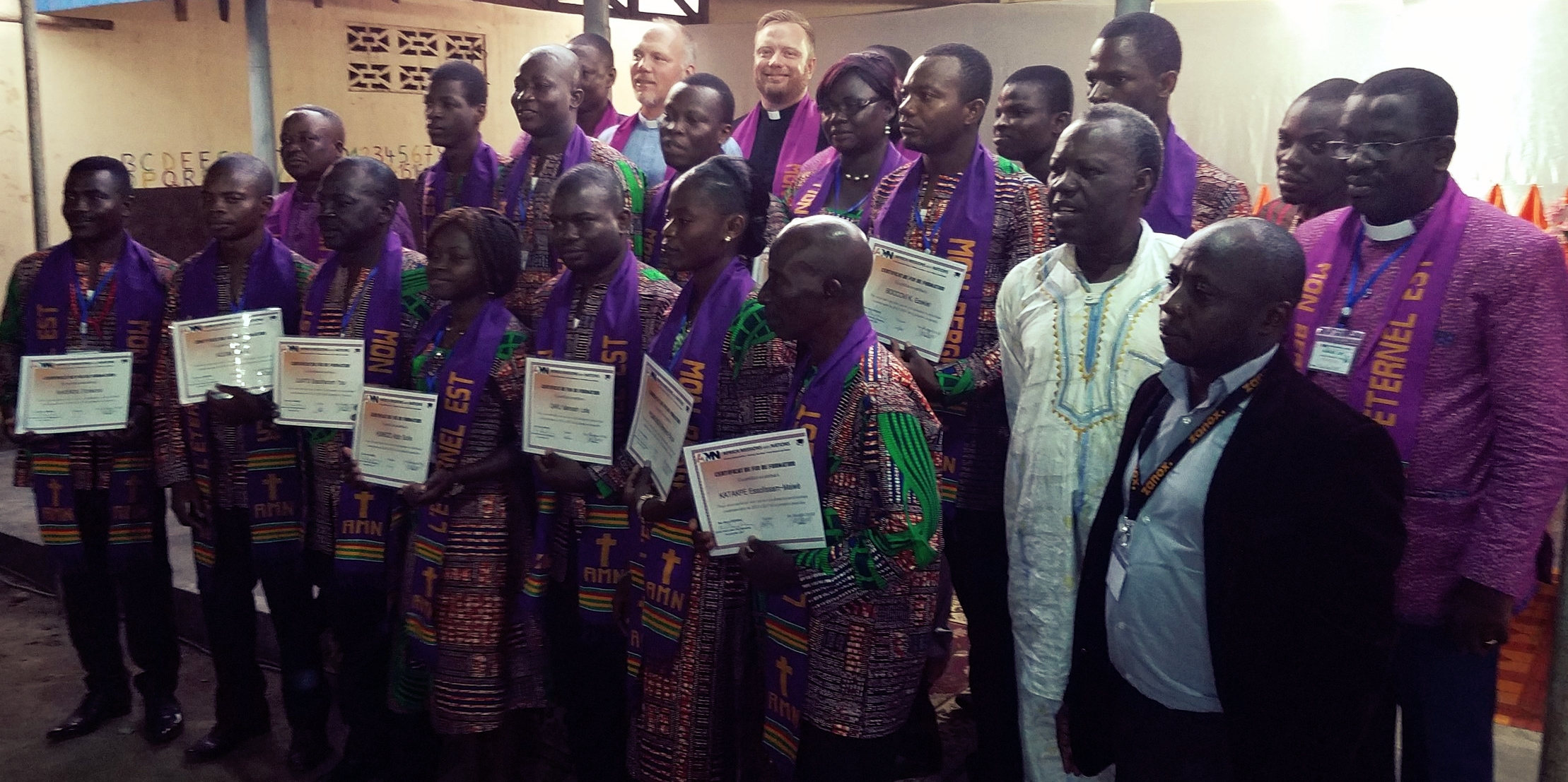 Graduates of the Africa Missions with Nations Missionary Training Institute.
