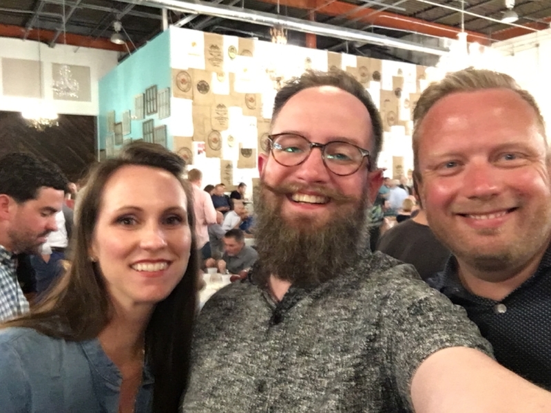 John and Virginia with Brad in ATL, a friend from seminary days who is planting a church outside of Denver.