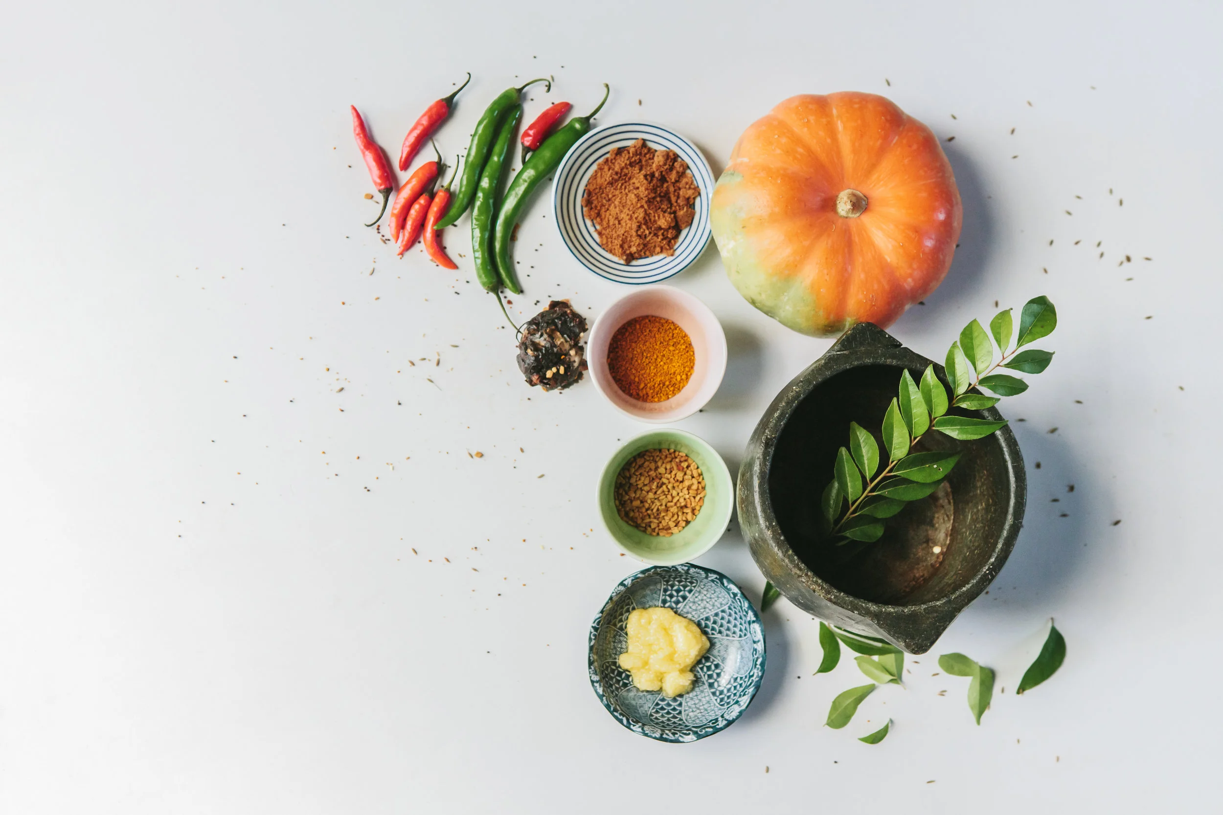 Aparna's handmade soapstone rasam 'rachippa' has been in her family for three generations.