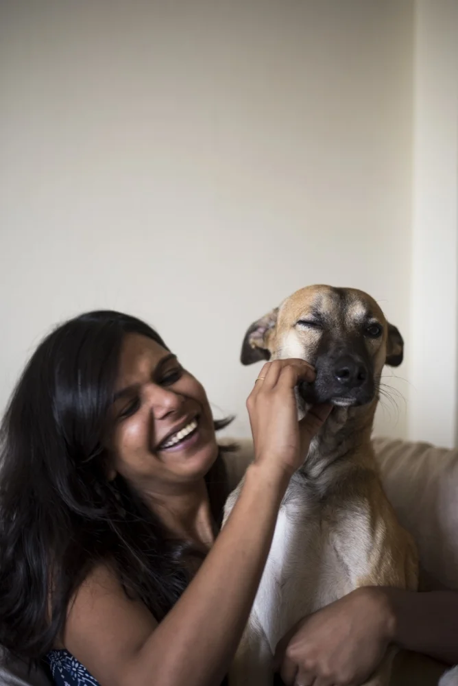 Smita Gupta and Scrappy Doo