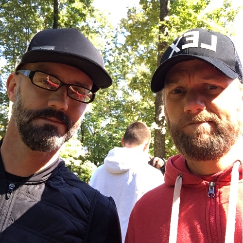 At mile 15 Jesse was a bit behind schedule. Will and I got a little concerned!