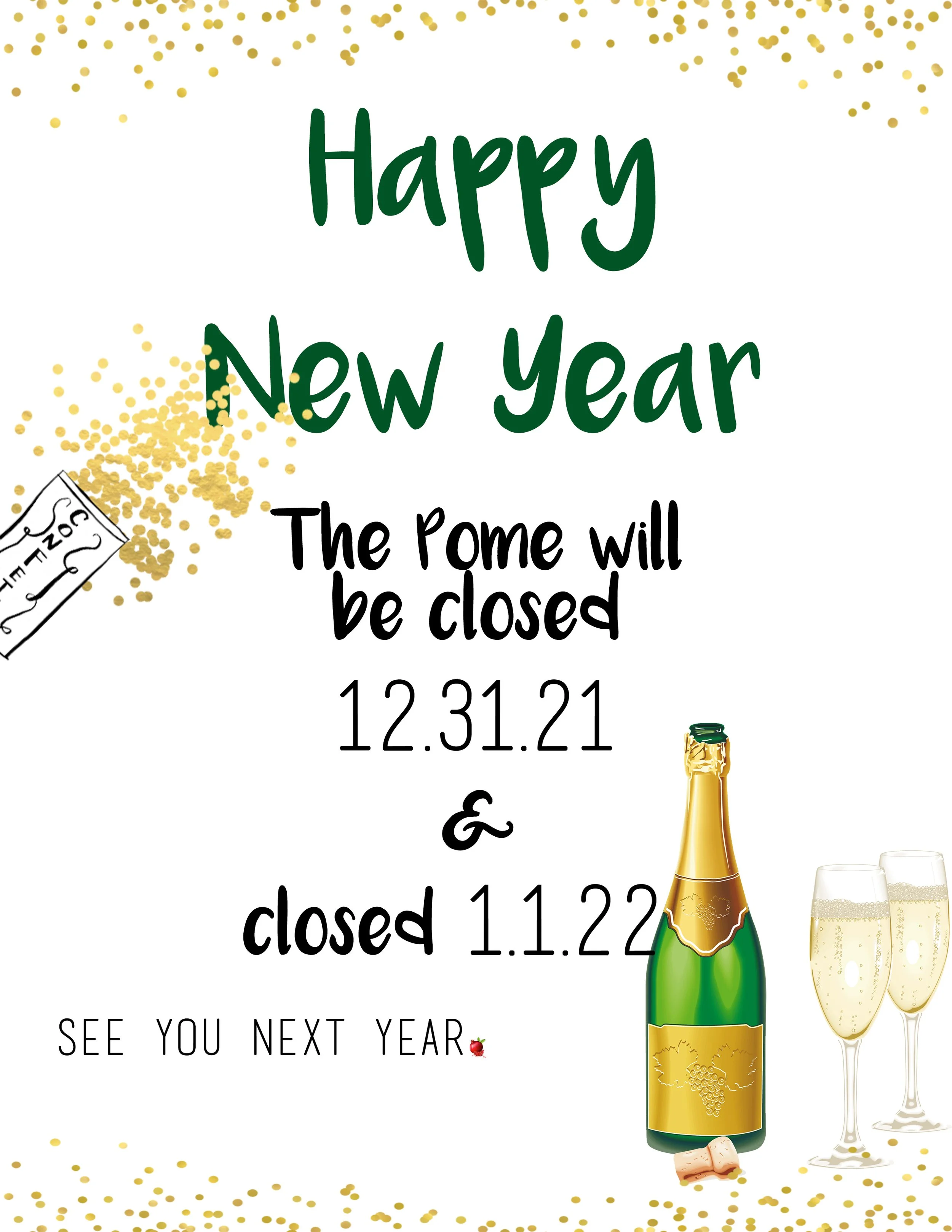 Closed on Holiday Reminder  