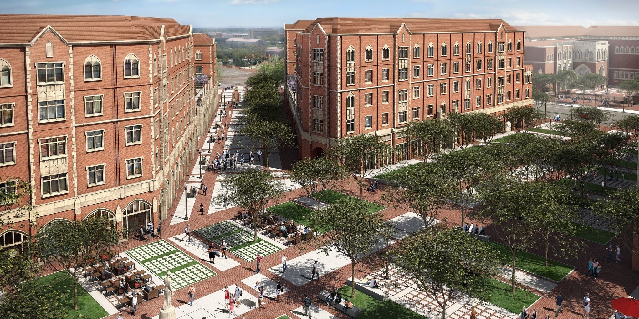 The planned USC buildings that would be used as a media village if L.A. hosts the 2024 Summer Games.