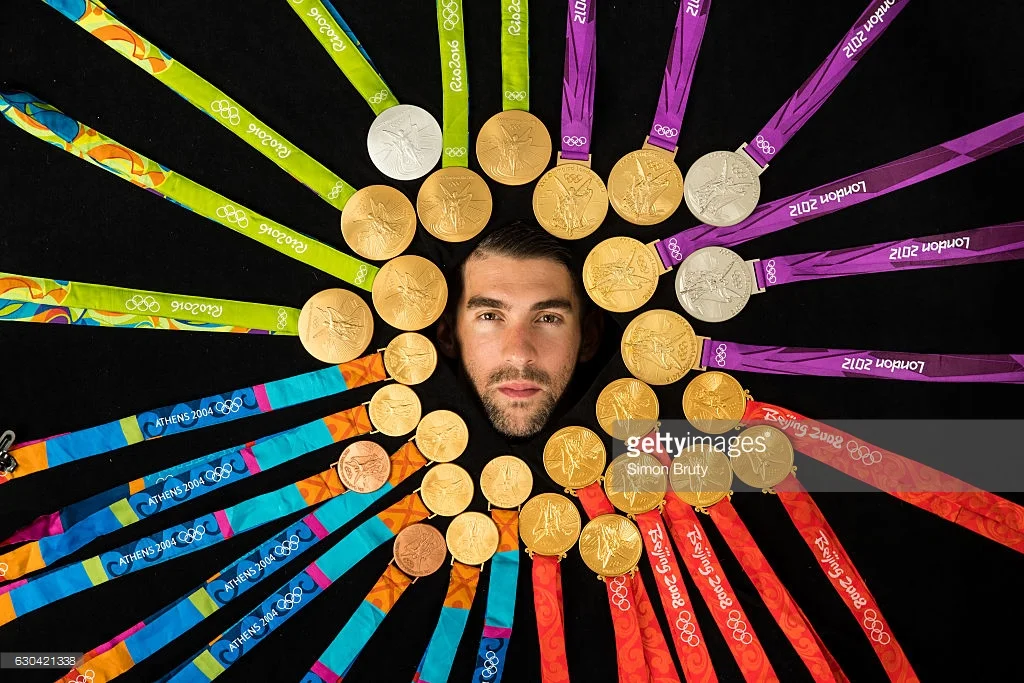 Michael Phelps and his 28 Olympic medals. Phelps left Rio as unquestionably the greatest Olympian in history. (Getty Images / Sports Illustrated)
