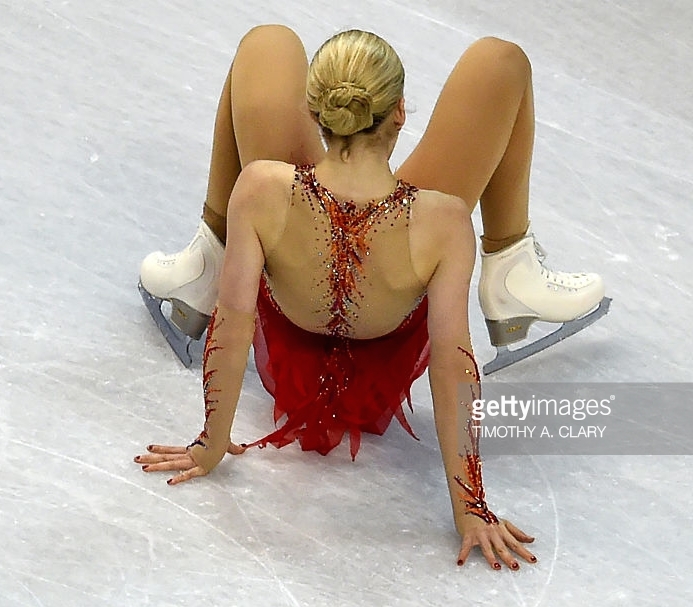 Gracie Gold said she has struggled to get back on her feet after this fall on the opening combination of her free skate at the 2016 World Championships.