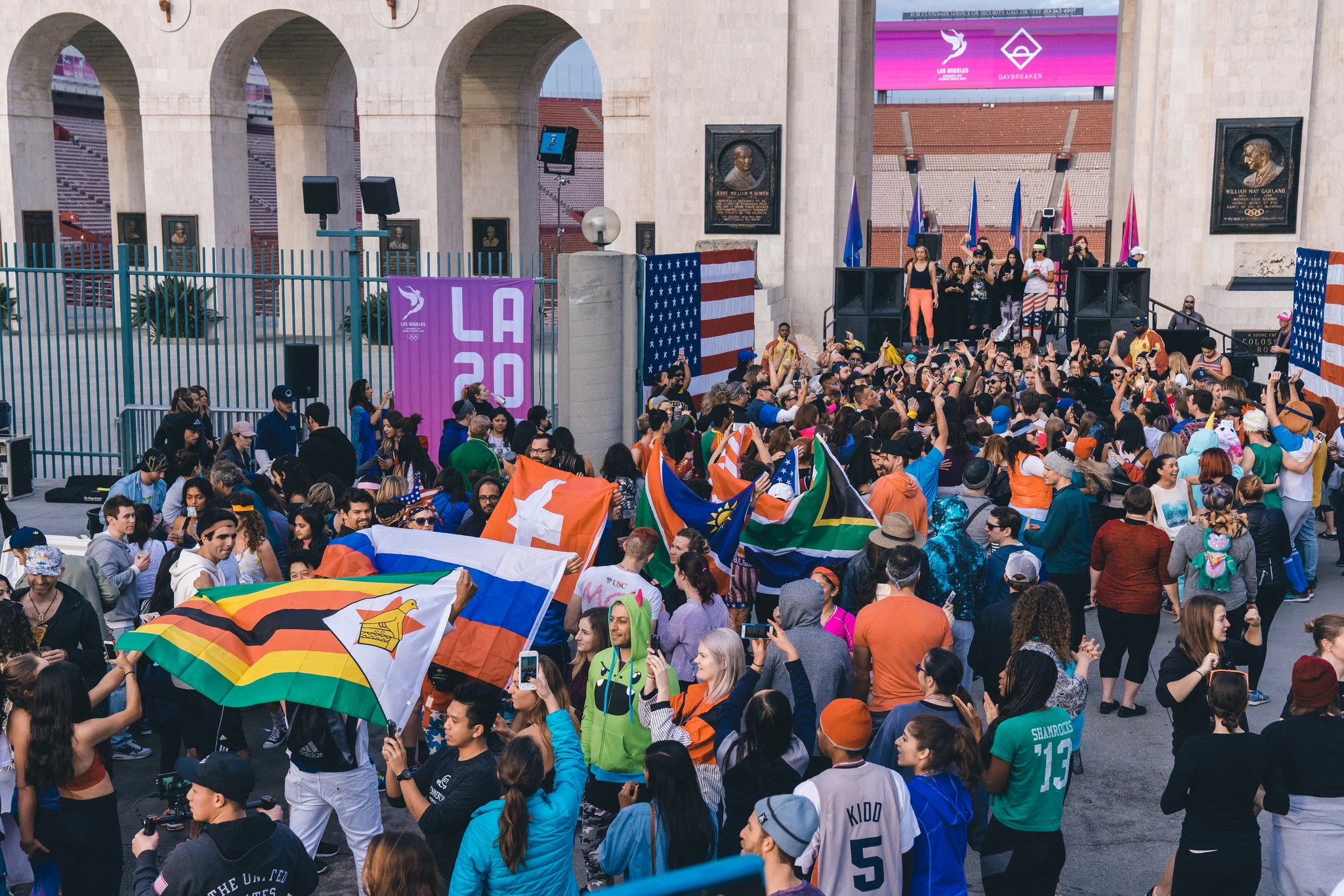 L.A. 2024 marked Thursday's delivery to the International Olympic Committee of its final Summer Games bid plans with a public celebration at the L.A,. Coliseum. Photo L.A. 2024.