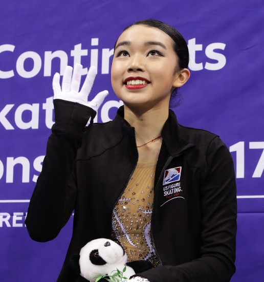 Karen Chen puts on a brave face after her dismal short program at Four Continents. She also was 12th overall. (Getty Images).