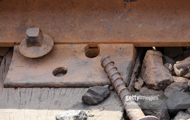 This photograph, taken just three weeks before the 2016 Summer Games, shows the disrepair of train lines serving the population of the Rio's Deodoro neighborhood, which contained Olympic venues that have been shuttered since.