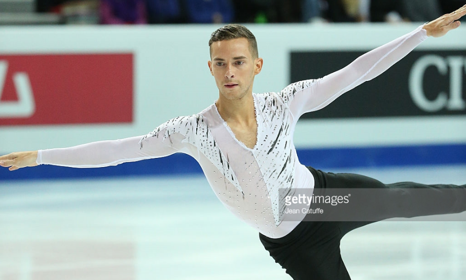 Adam Rippon at the Grand Prix Final in 2016, his last competition before being sidelined by a broken ankle. He returned with encouraging skates at last weekend's Finlandia Trophy.