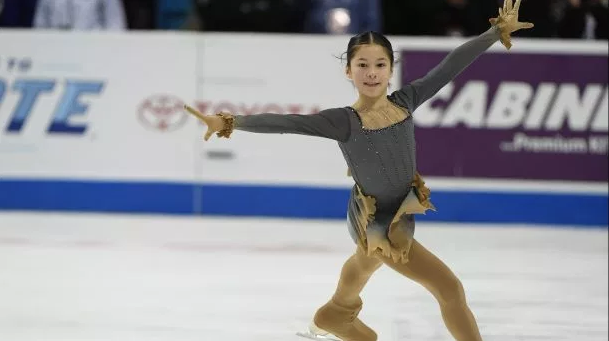 Alysa Liu winning the 2018 junior national title. (U.S. Figure Skating / Jay Adeff)