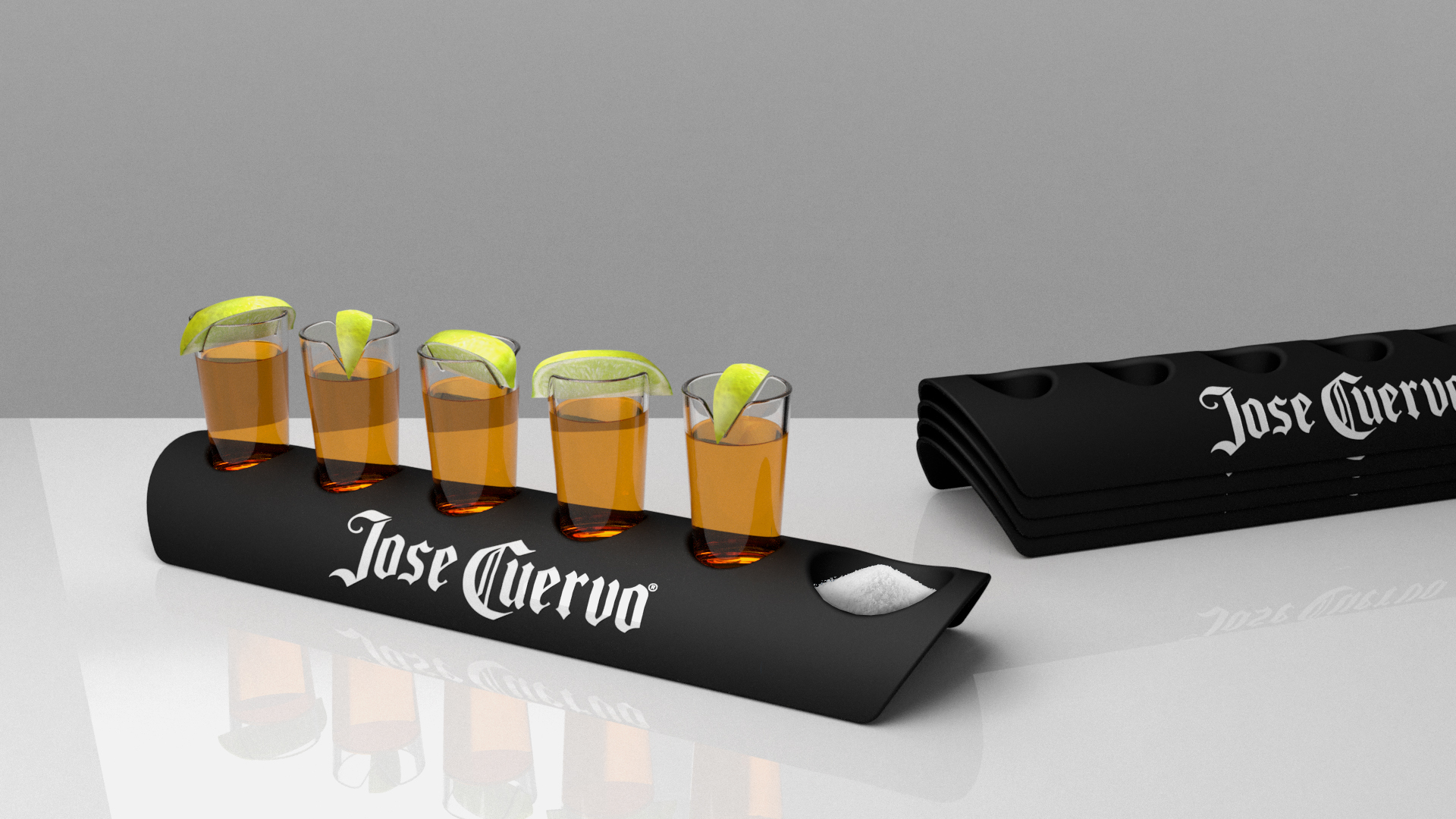 Shot glass carriage
