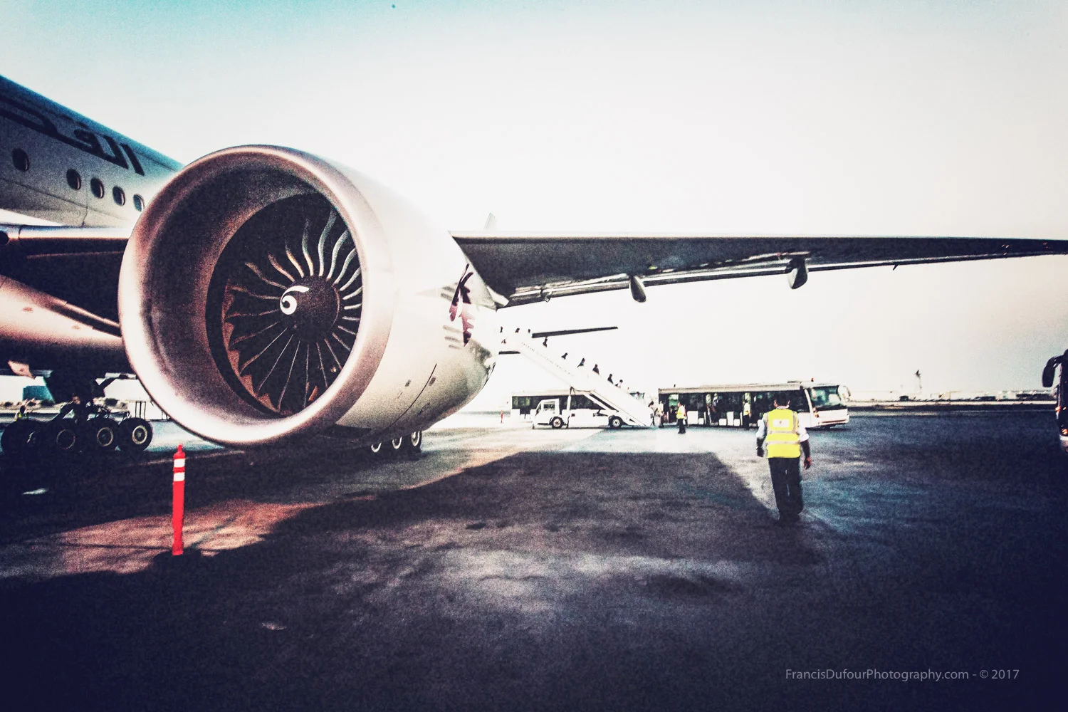 It is forbidden to take pictures while on the tarmac...