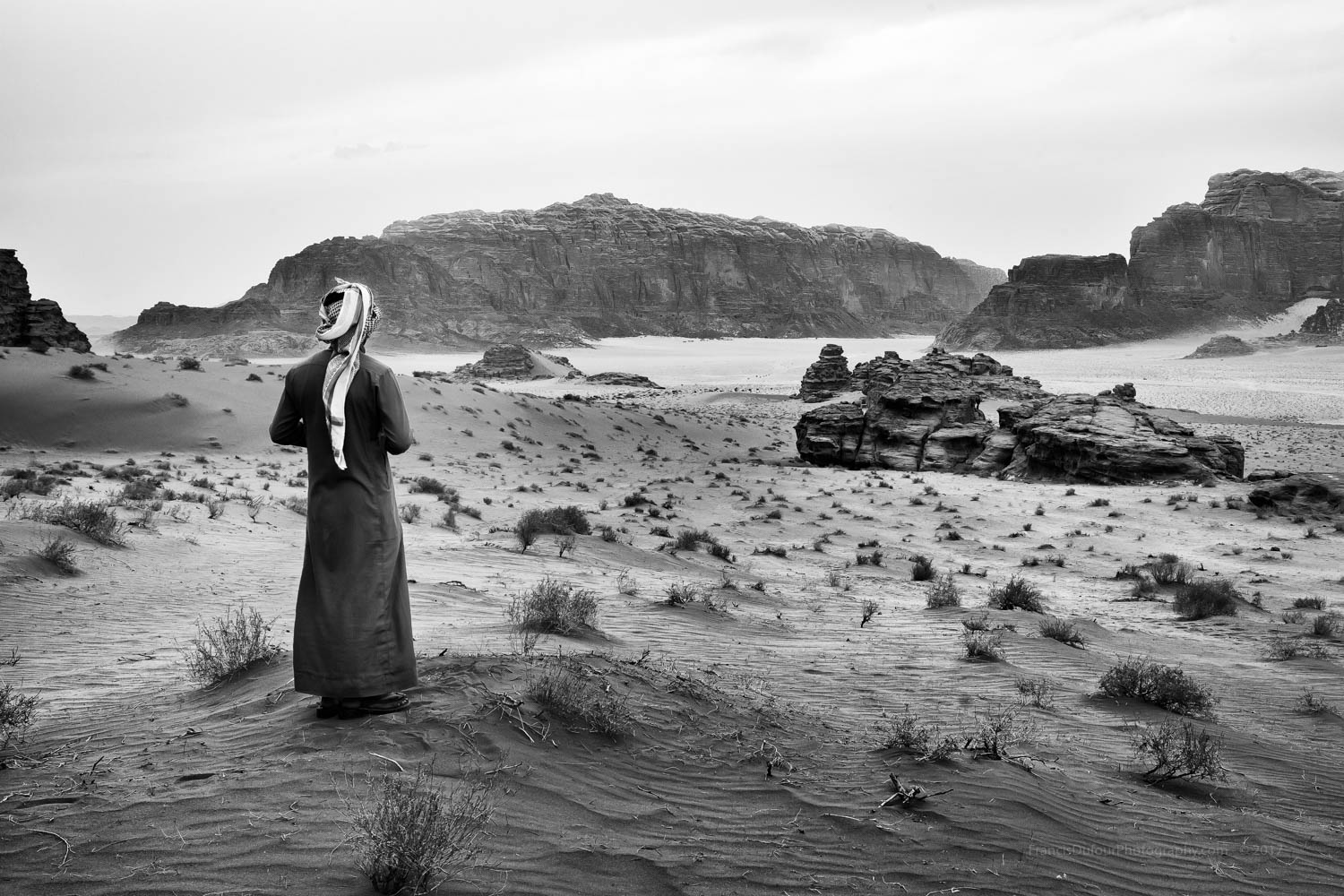 2017 International Monovisions Awards in London - Winning Entry - Honorable Mention - "A Bedouin in Wadi Rum".