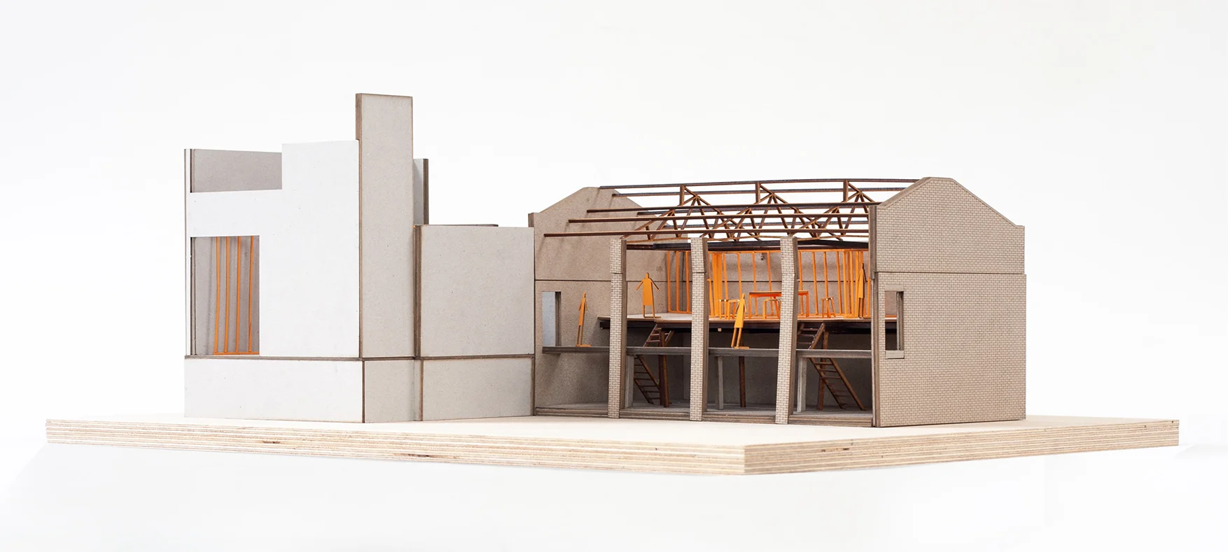 Evolving Spaces residency concept model.
