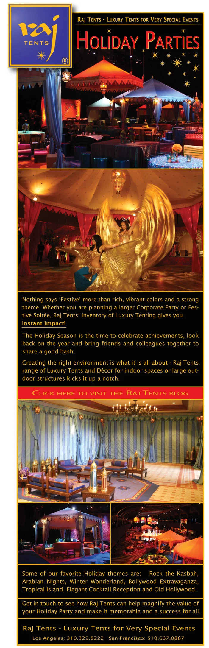 Holiday Parties with Raj Tents