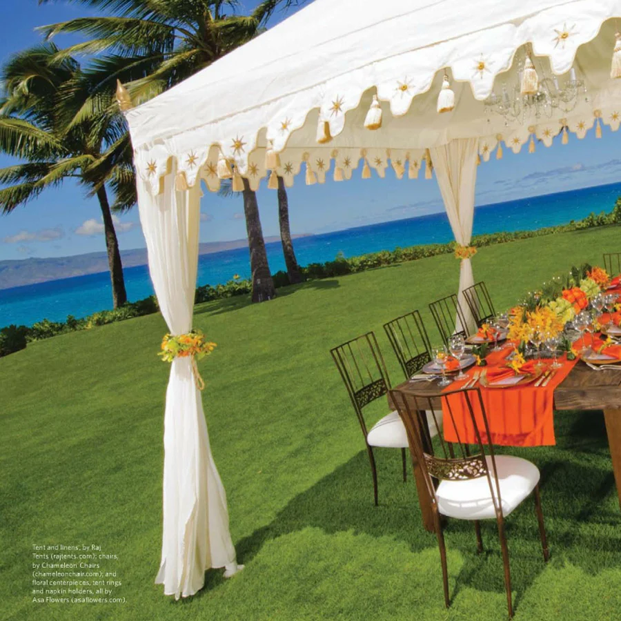 Ritz Carlton Weddings Cover Raj Tents Feature Jan-June 2012